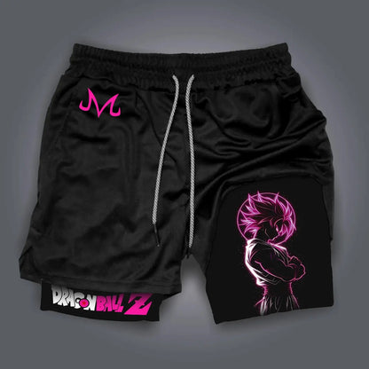 Dragon Ball Super Licensed Shorts 2025 - Japanese Anime Breathable Quick-Dry Beach Pants, Retro Y2K Hip Hop Style