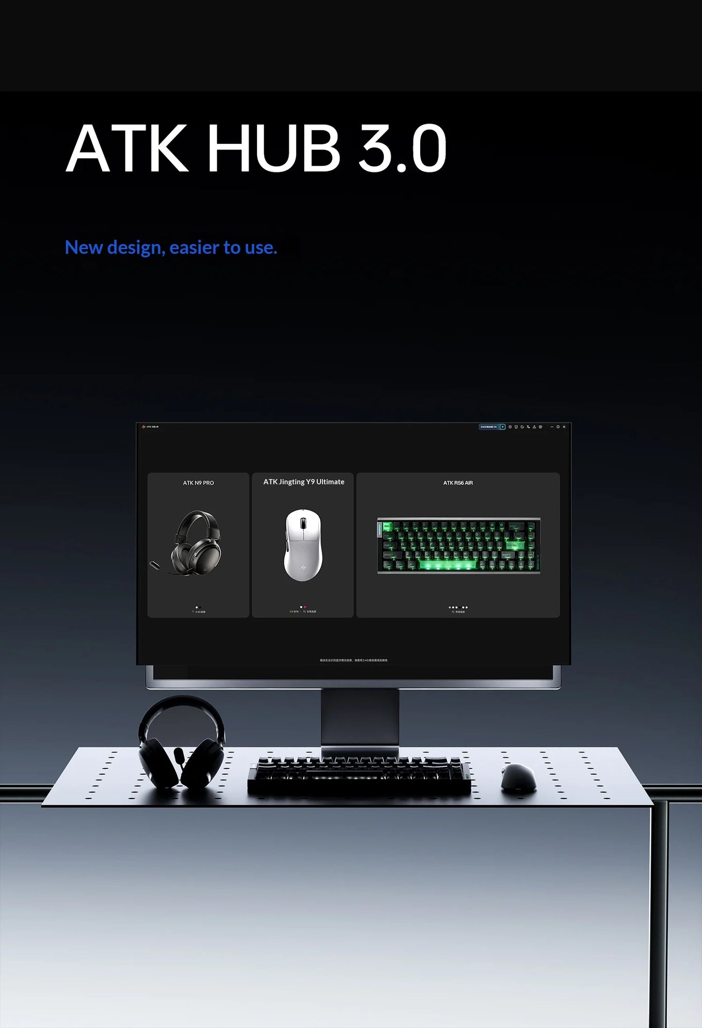 ATK Dragonfly Y9 Wireless Gaming Mouse PAW3950 Ultra Nordic54L15 8Khz High Performance for Computer Office Use Mouse Accessories