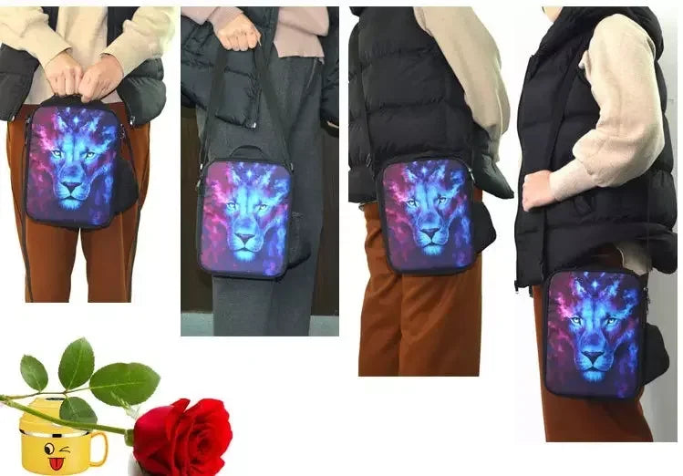 Child Insulated Large Capacity Bag for Boy Hot Game F-FortniteS Girl Student Outdoor Picnic Resuable Thermal Cooler Lunch Box