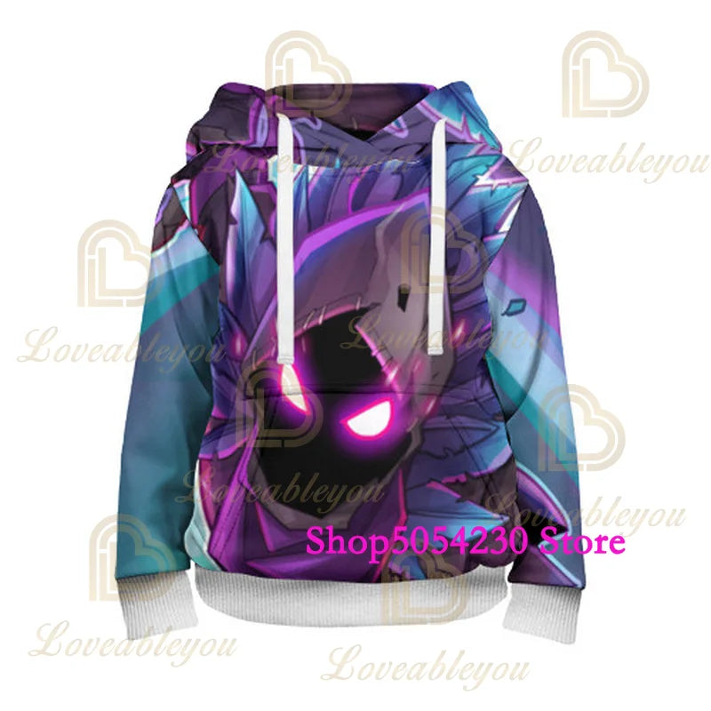 3D printani Fortnite hoodie s lamom Battle Royale, crtani sweatshirt za muškarce i žene, majica s kapuljačom Game Hero za tinejdžere