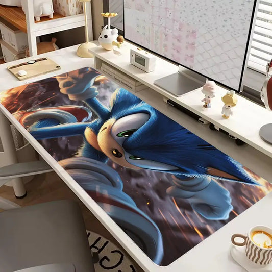 Keyboard Pad Padding Mat Anime Sonic The Hedgehog Mouse Mat Desk Mat With Pad Gaming Accessories Prime Gaming XXL