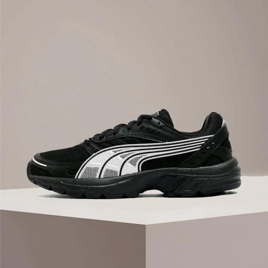 Chaussures de course basses unisexes PUMA Axis noires – élégantes, confortables et antidérapantes, idéales pour un usage sportif et décontracté 368465-21