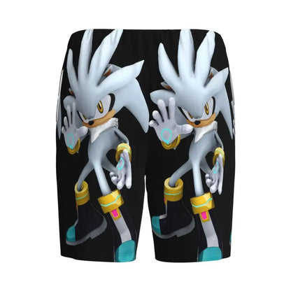 Custom Shadow The Hedgehog Sonic Poster Short Pajama Pants Men Sleepwear Sleep Lounge Bottom Shorts Sleeping Pants