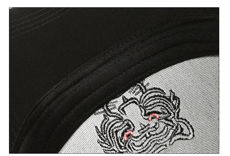 New Cotton Black Tiger Embroidery Baseball Cap Men Women Hip Hop Hat Summer Leisure Trucker Caps Unisex Snapback Hats Gorras