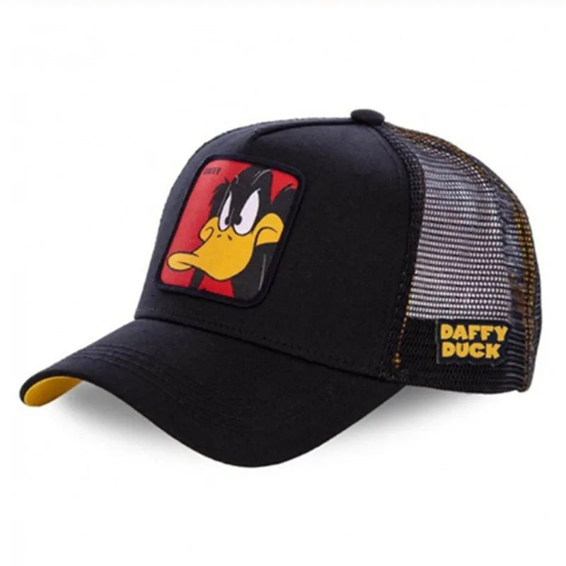 Czapka unisex z motywem anime, naszywka haftowana, czapka baseballowa, czapka typu trucker, czapki siatkowe, czapka przeciwsłoneczna