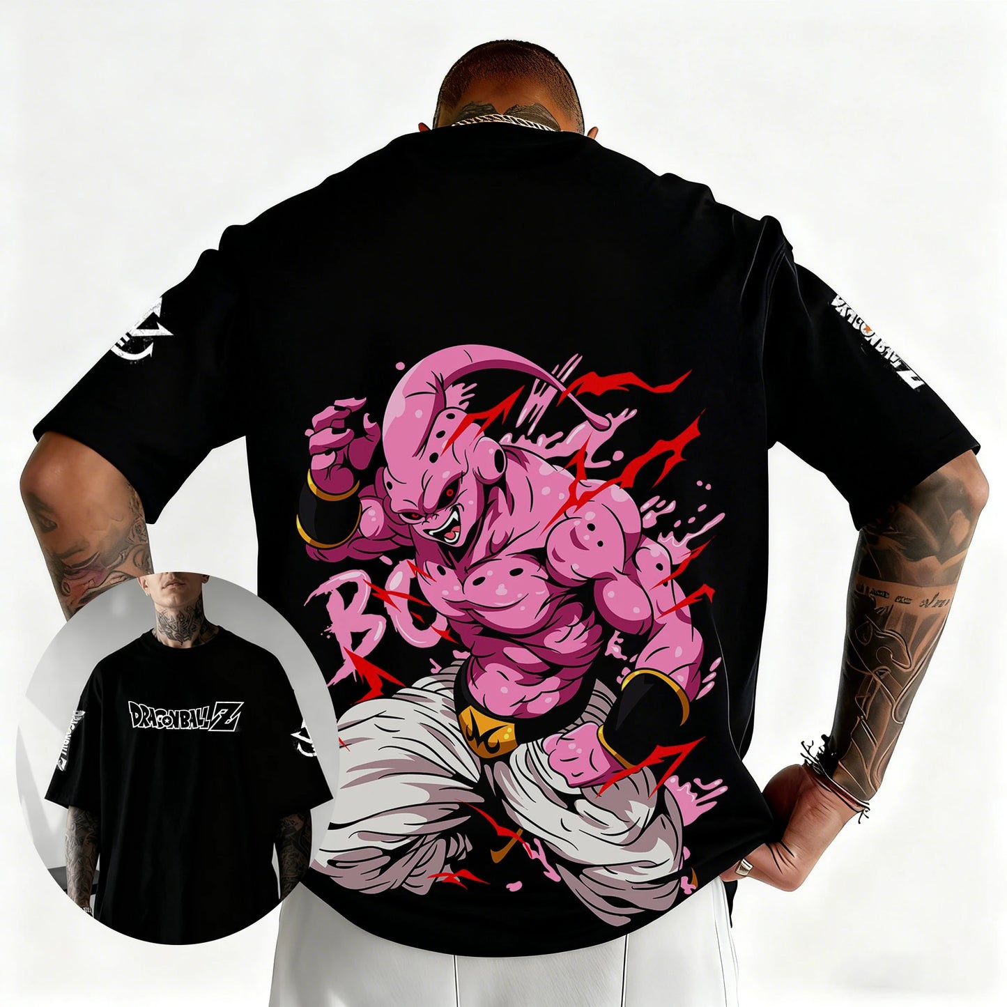 Dragon Ball Japanese Anime Printed Men's T-Shirt Majin Buu Boys Children Harajuku Short Sleeve Kids Goku T-shirt Summer Clothing