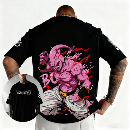 Dragon Ball Japanese Anime Printed Men's T-Shirt Majin Buu Boys Children Harajuku Short Sleeve Kids Goku T-shirt Summer Clothing