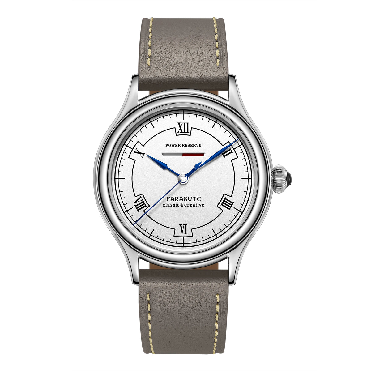 FARASUTE Luxury Men Manual Mechanical Watch Seagull Movement Power Reserve 80 Hours Sapphire Glass Stainless Steel Watch Reloj