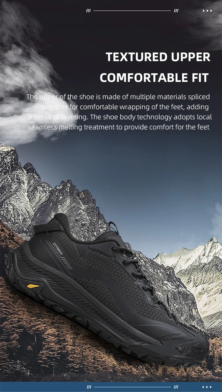 HUMTTO Trekking Shoes for Men Mountain Climbing Sneakers Outdoor Sports Shoes Breathable Walking Casual Sneakers Men’s Hiking Boots