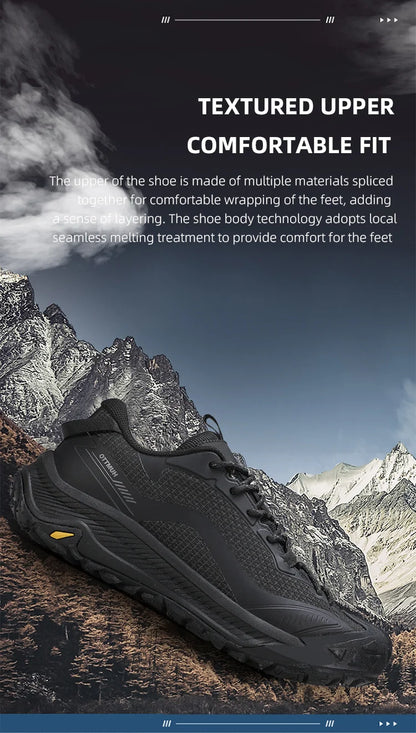HUMTTO Trekking Shoes for Men Mountain Climbing Sneakers Outdoor Sports Shoes Breathable Walking Casual Sneakers Men’s Hiking Boots