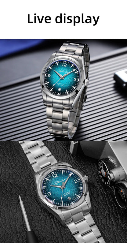 ADDIESDIVE AD2508 Man Diving Watch Luminous 100M Waterproof 316L Stainless Steel 8215 Movement Automatic Mechanical Watch