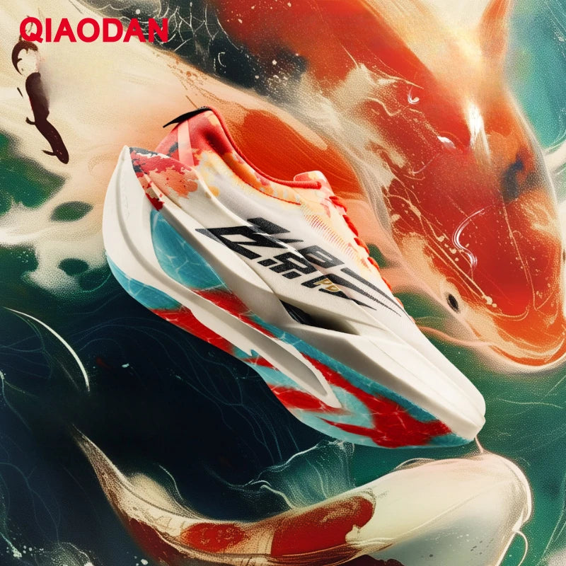 QIAODAN Feiying PB6.0 Homem 2026 Sapatilhas Desportivas de Competição para Maratona Novas com Placa de Carbono Suspensa Integral QDB023261299