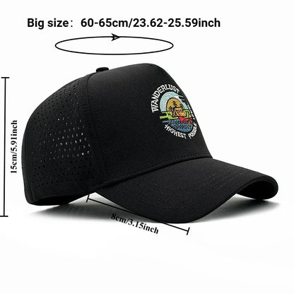 Big Size Closed Back Baseball Caps Mesh Breathable Trucker Caps for Big Heads Men Extra Large Head High Top Sports Cap 60cm 65cm