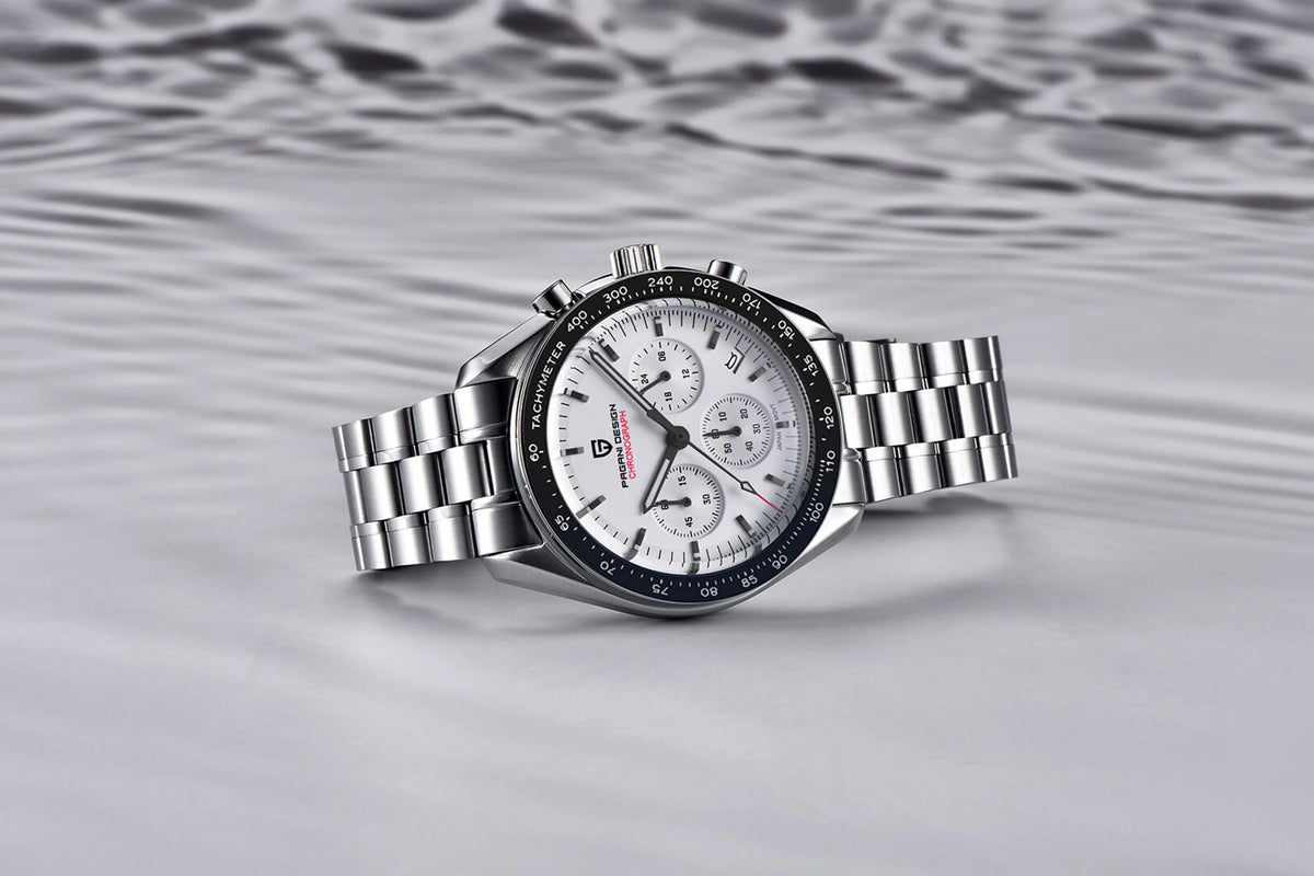 PAGANI DESIGN 2026 New Meteorite pattern dial Luxury Quartz Watch For Men Speed Sport Chronograph AR Sapphire crystal Wristwatch