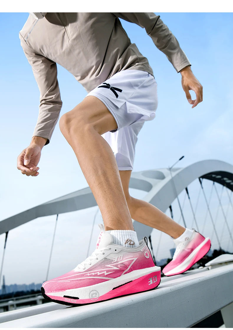 Sapatilhas de Homem em Mesh Confortáveis 2025, Ténis de Corrida com Placa de Carbono 3.0, Amortecimento, Desporto, Treino, Jogging e Corrida Especializada