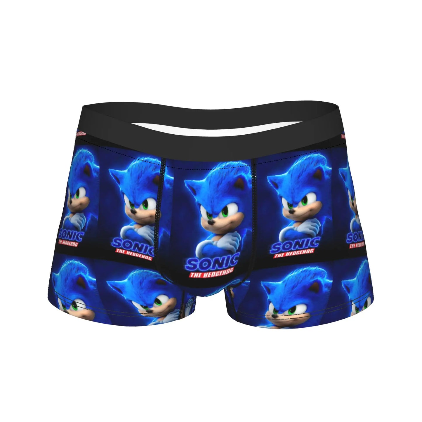 S-Sonic Retro Game Cartoon Underwear  Printed Boxershorts Quality Men Panties Elastic Boxer Brief Birthday Present
