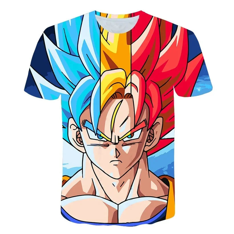 2026 Men's T-shirts Dragon Ball Z T-shirt Boys Clothes Children's Clothing Summer Short Sleeve Kids Cartoon Tee Tops Baby Boy