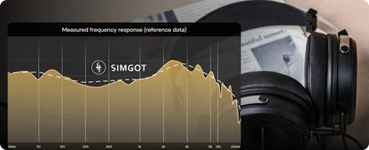 Cuffie cablate SIMGOT EP5 ad alte prestazioni con driver dinamico da 50mm – Headset gaming HiFi, bassa impedenza, alta sensibilità, audio surround 7.1