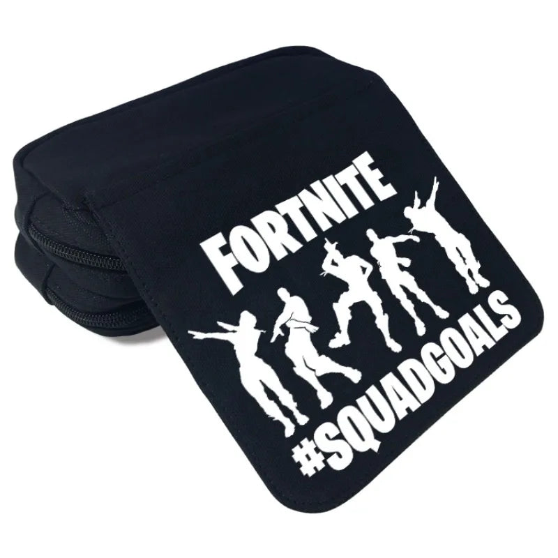 Fortnite Kinder-Stiftetasche Kawaii-Federmäppchen mit großem Fassungsvermögen, wasserdichte tragbare Cosplay-Stiftetasche, Büro-Schreibwaren, Geschenkspielzeug