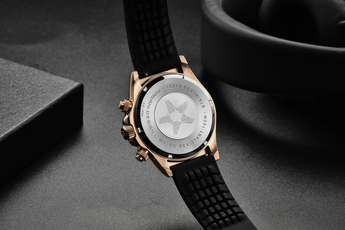2026 New PAGANI DESIGN PD-1664 Meteorite Dial Fashion Men Quartz Wristwatches 100M Sapphire Glass Chronograph relogio masculino