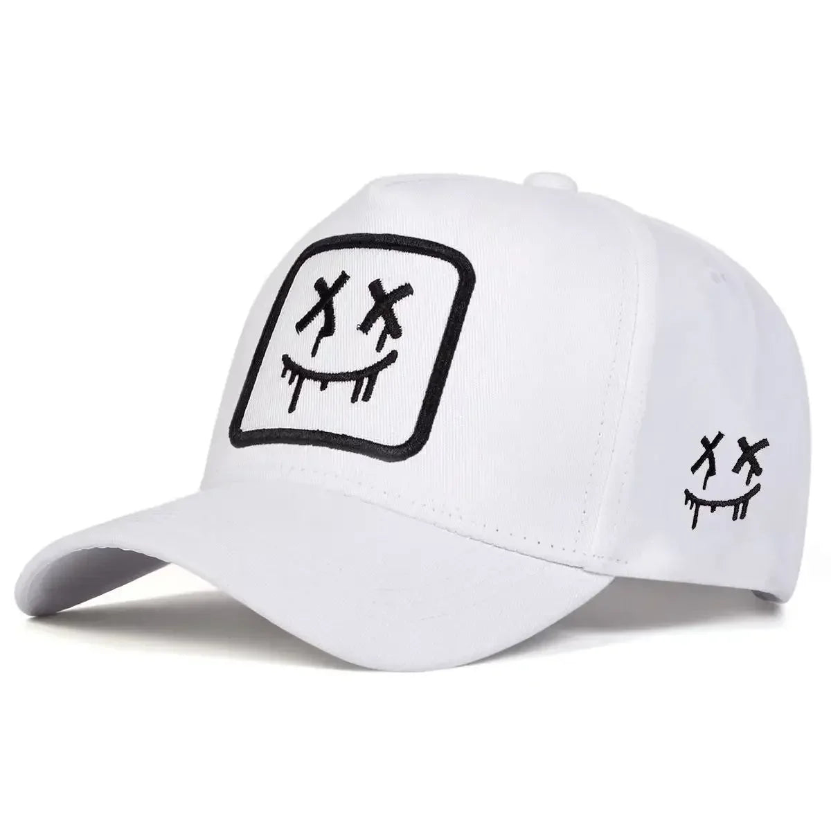 Unisex XX Smiling Face Embroidery Baseball Caps Spring Autumn Outdoor Adjustable Casual Hats Sunscreen Hat Sports Cap