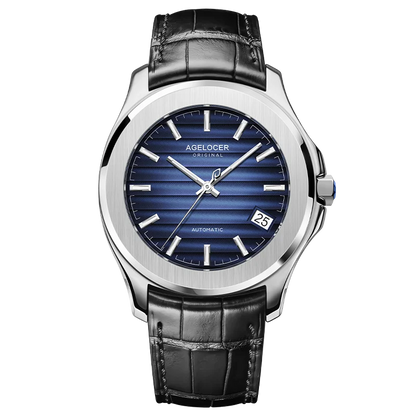 AGELOCER Original Baikal Watch Men's Luxury Gold Watch Big Calendar Business Automatic Mechanical Watch Birthday Gift