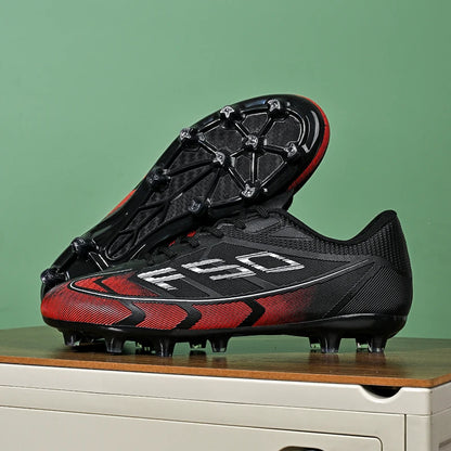 Nouvelles chaussures de football pour hommes, chaussures de sport respirantes, chaussures de football d'extérieur antidérapantes, chaussures de futsal de haute qualité, haute tige, ultralégères, pour les matchs