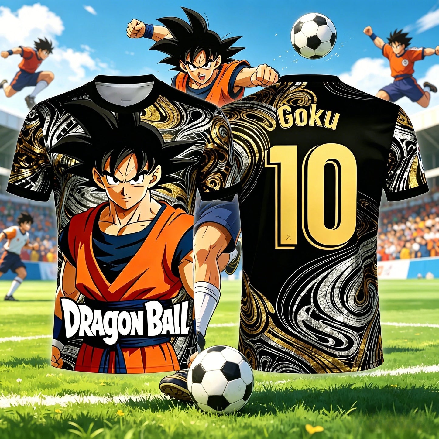 2026 Summer Dragon Ball Retro Fitness T-shirt Men's Oversized 3D Printed Short-sleeved Family Unisex Children's Sports Shirt Y2k