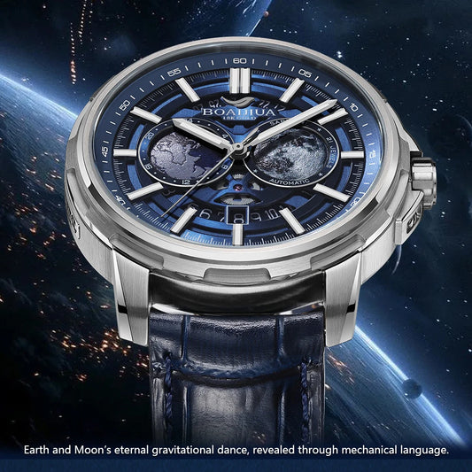 BORIAGE(BOAIJIUA) Fully Automatic Mechanical Men's Watch Original Design Mechanical Watches Waterproof Luminous Wristwatch