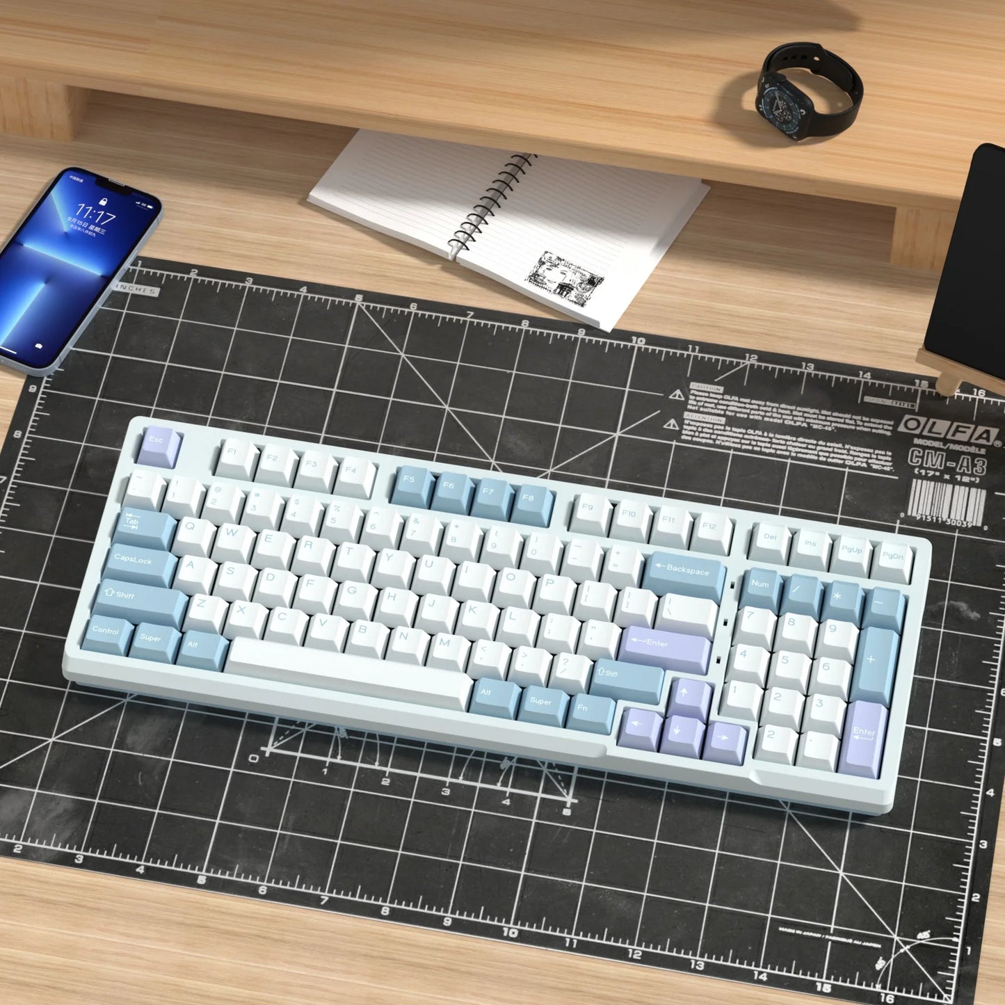 KBDiy GMK Illusion Keycap Perfil Cherry Double Shot PBT ISO Teclas para Kit de Teclado Mecânico Gamer Gaming Point Retro