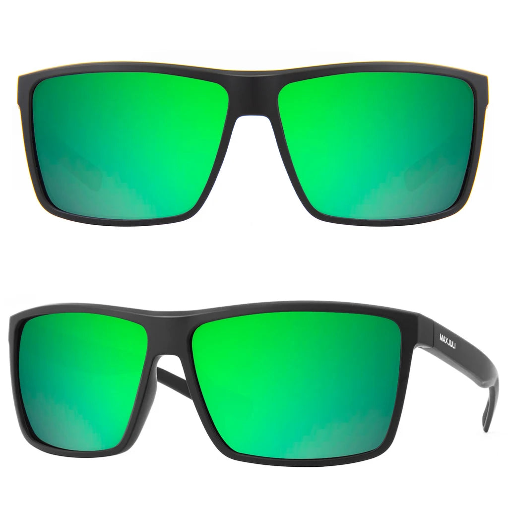 MAXJULI Polarized Big Sunglasses for Men Women with Big Heads UV 400 Protection 8125