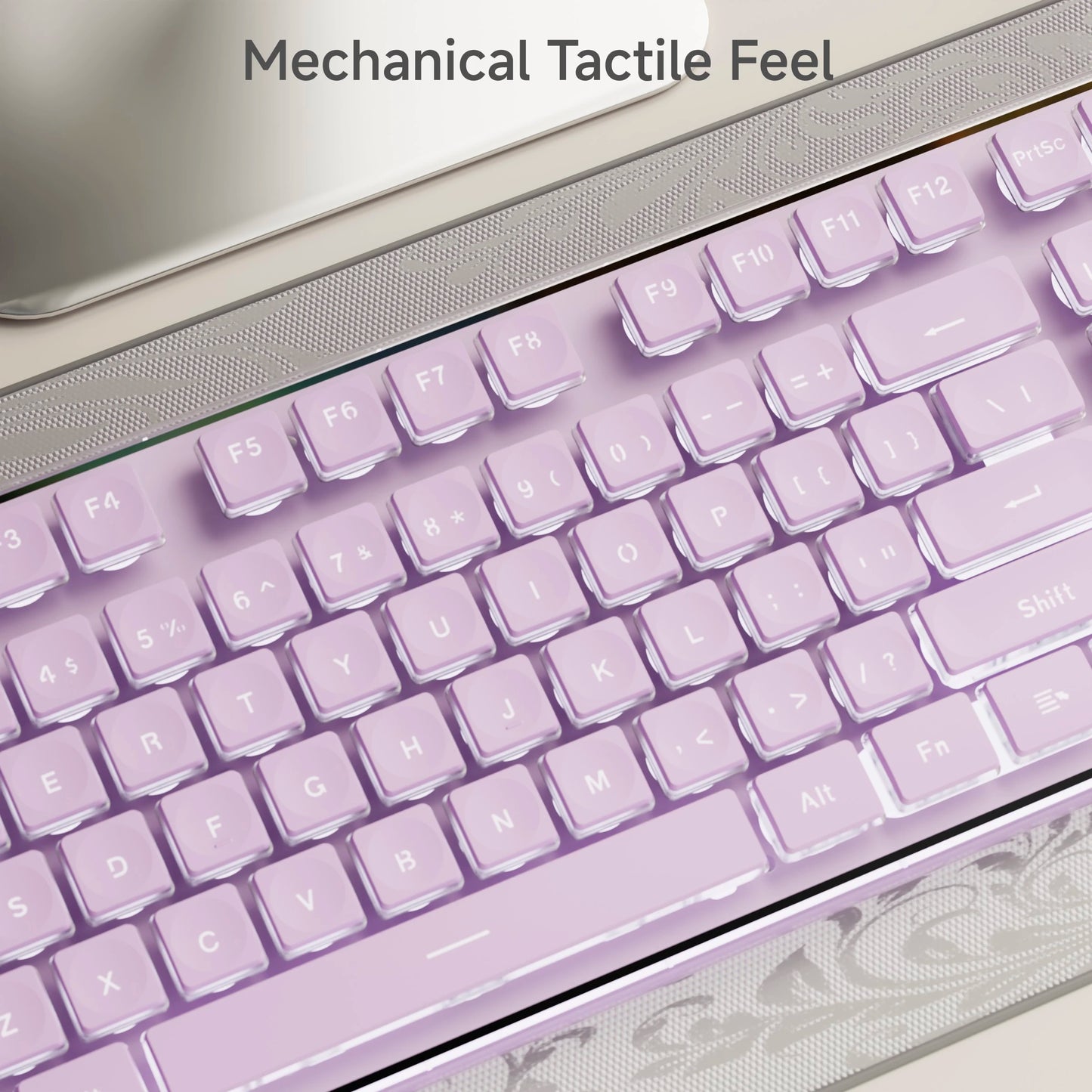 Tastiera cablata silenziosa EWEADN V3 per ufficio e gaming, design con tasti Film Key, ergonomica, per Windows/Laptop/PC/Desktop, accessorio e-sport