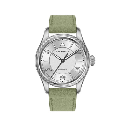San Martin 39.5mm Men Pilot Watch YN55 Automatic Mechanical Aviation Watches Chinese Style Original Design SN0033 Field Reloj