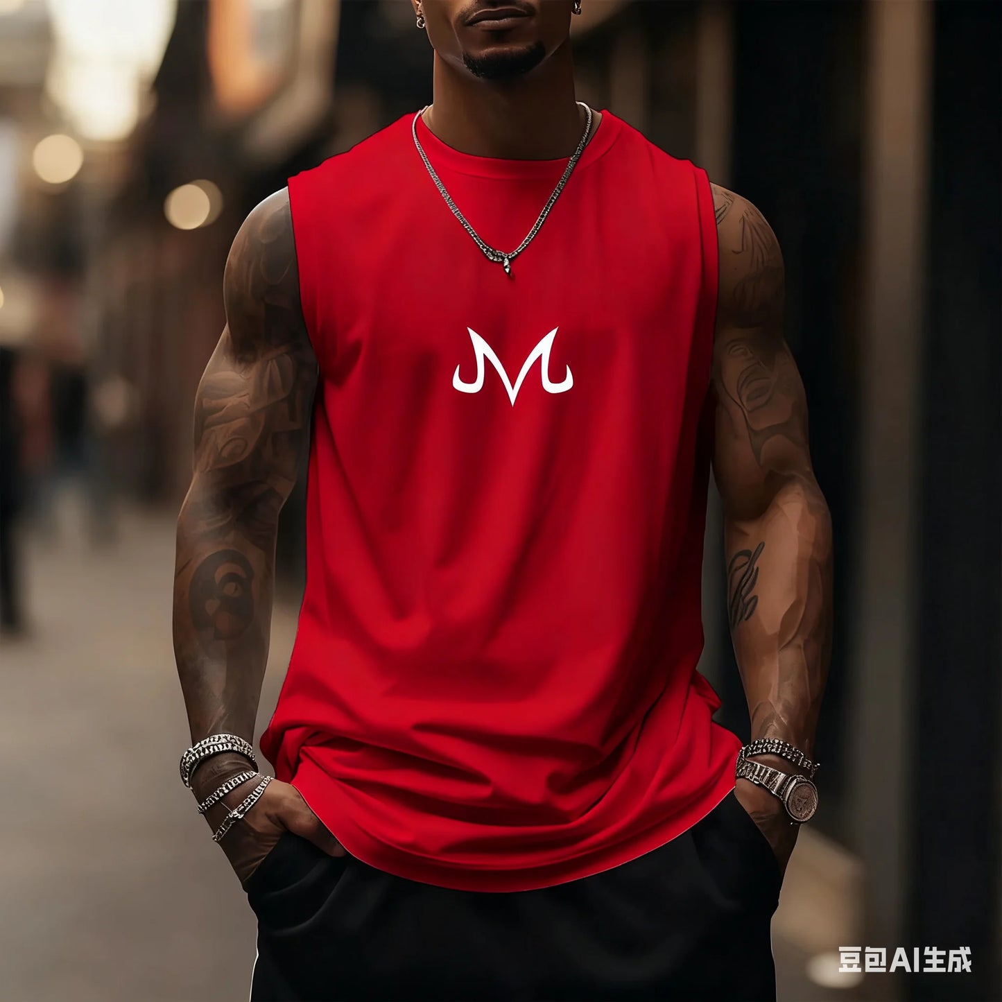Son Goku Anime Dragon Ball Super Saiyan Harajuku Spring Summer Tank Top Casual Sports Fitness Pure Cotton Sleeveless Shirt Y2K