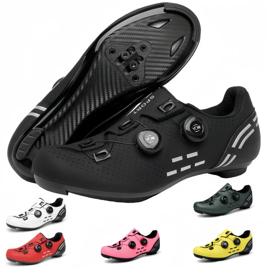 Scarpe da ciclismo di alta qualità da uomo SPD autobloccanti per bici da corsa, scarpe sportive da donna MTB da montagna antiscivolo 36-47
