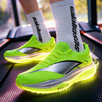 Specialty Marathon Men Running Shoes Carbon Plate Sports Breathable Lightweight Women's Comfortable Athletic Non-slip Sneakers
