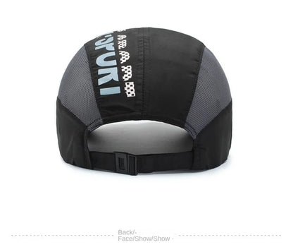 Unisex Wide Brim Mesh Baseball Cap Breathable Quick-drying Peaked Cap Adjustable Hip Hop Hats Outdoor Sports