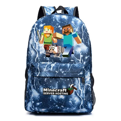 Minecraft Enderman Creeper Graphic Printed Backpack Large Capacity Lightweight Fashion Casual For Daily Travel Outdoor Leisure