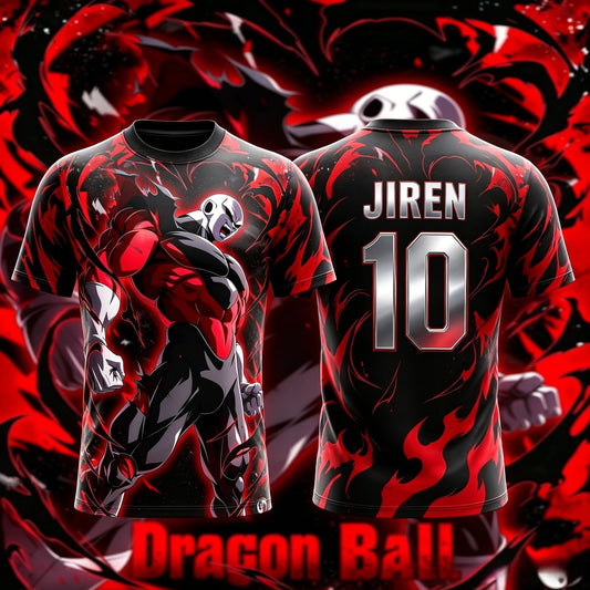 Dragon Ball 2026 Summer New NO.10/7 Jiren Anime T-Shirt Adult Men's 3D Printed Football Jersey T-Shirt Kids Special Jersey Y2k