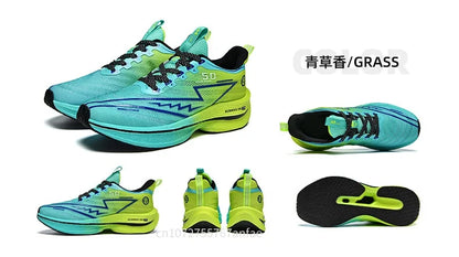 Scarpe da running da uomo con piastra in carbonio, leggere, ultra ammortizzate, traspiranti, da maratona, con assorbimento degli urti e supporto, sneaker sportiva comoda da donna