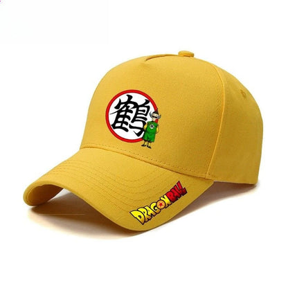 Czapka z daszkiem Dragon Ball Master Roshi Son Goku – kreatywny nadruk z literami z anime o wysokiej wartości, unisex, codzienna, uniwersalna czapka baseballowa