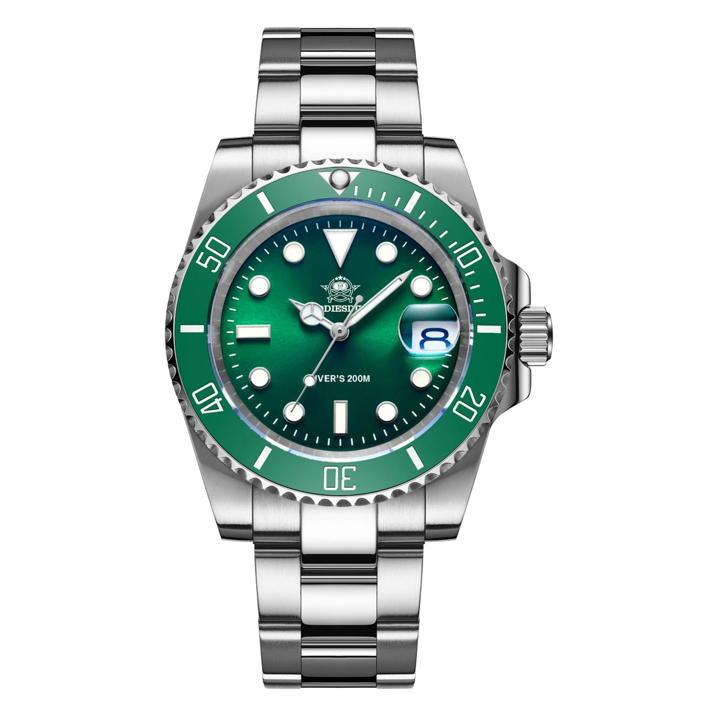 Reloj ADDIESDIVE de acero inoxidable para hombre, estilo business casual europeo y americano, reloj de cuarzo impermeable para deportes al aire libre