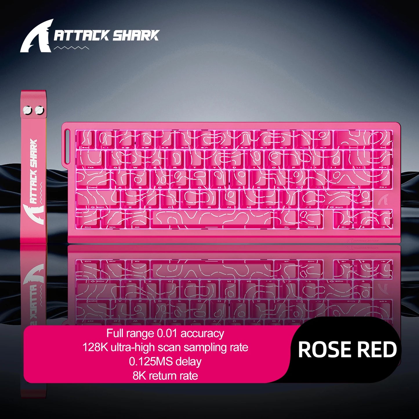 X68HE ATTACK SHARK X68PRO Magnetic Gaming Keyboard Mechanical Wired 0.01mm Rapid Trigg 8000Hz SOCD/Rs 0.125ms 128K Rate