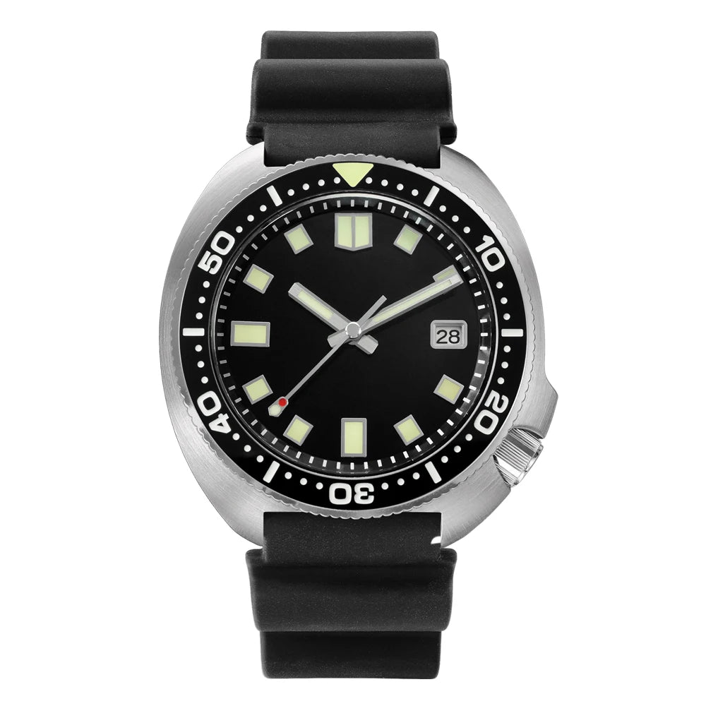 San Martin Turtle Men Diver Watch 44mm NH35 Automatic Mechanical Wristwatch Sapphire Waterproof 200m Luminous Relojes SN0047