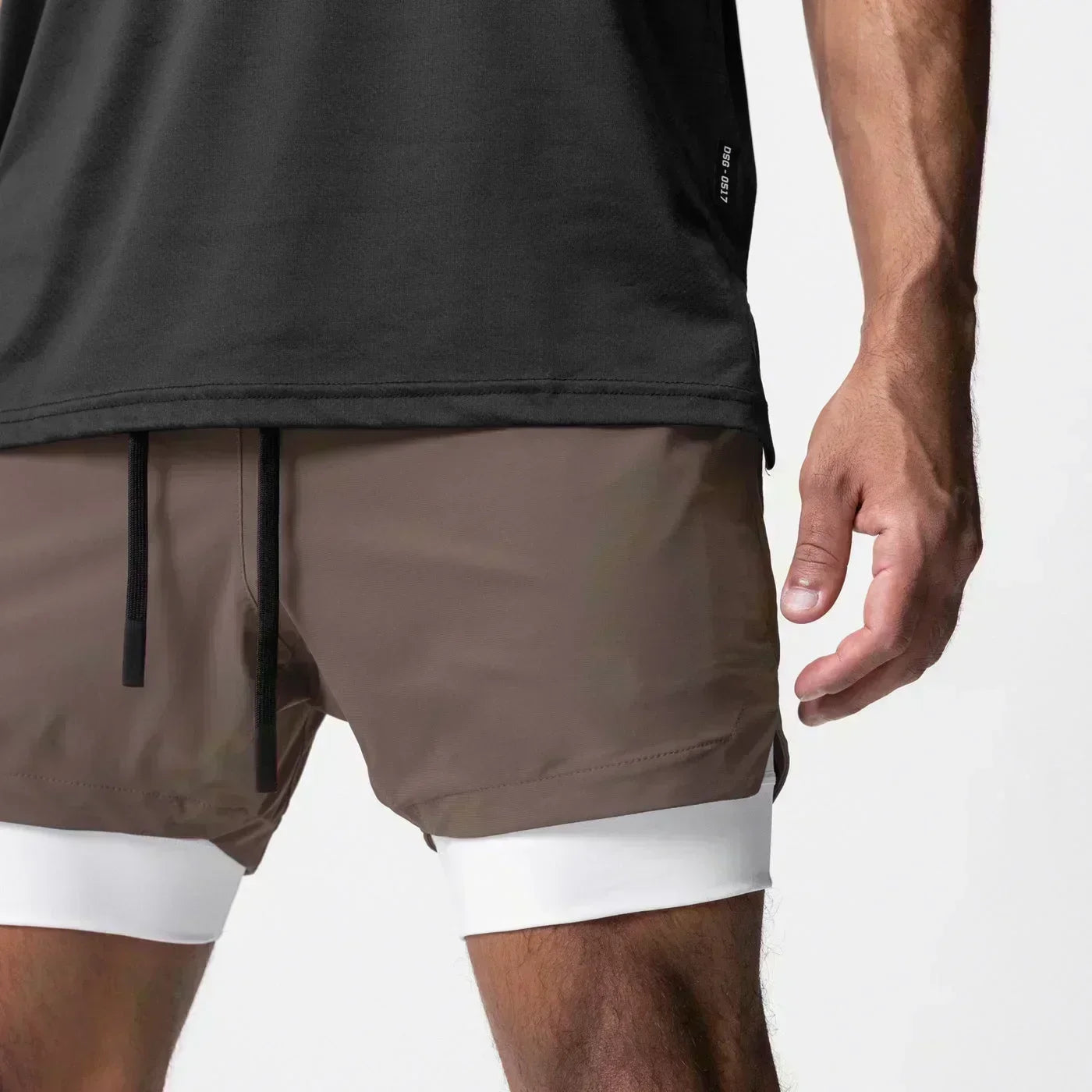 Dragon Ball Men's Double Shorts Vegeta Japanese Anime Summer Fake Two-piece Sports Shorts 2-in-1 Harajuku Y2K Fitness Pants