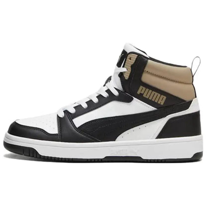 Baskets Puma Rebound, confortables, polyvalentes, basses et hautes, durables, noires et blanches, 392326-22