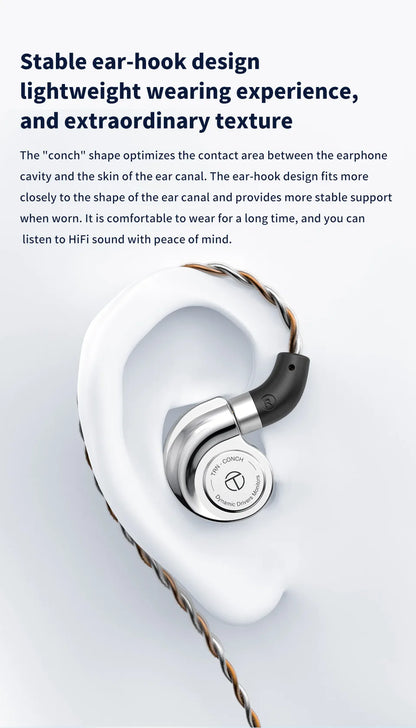 TRN Conch Lucky Bag In-Ear-Monitore – kabelgebundene DLC Diamond Dynamic HiFi-Ohrhörer mit Tuning-Düsenfiltern für Xiaomi