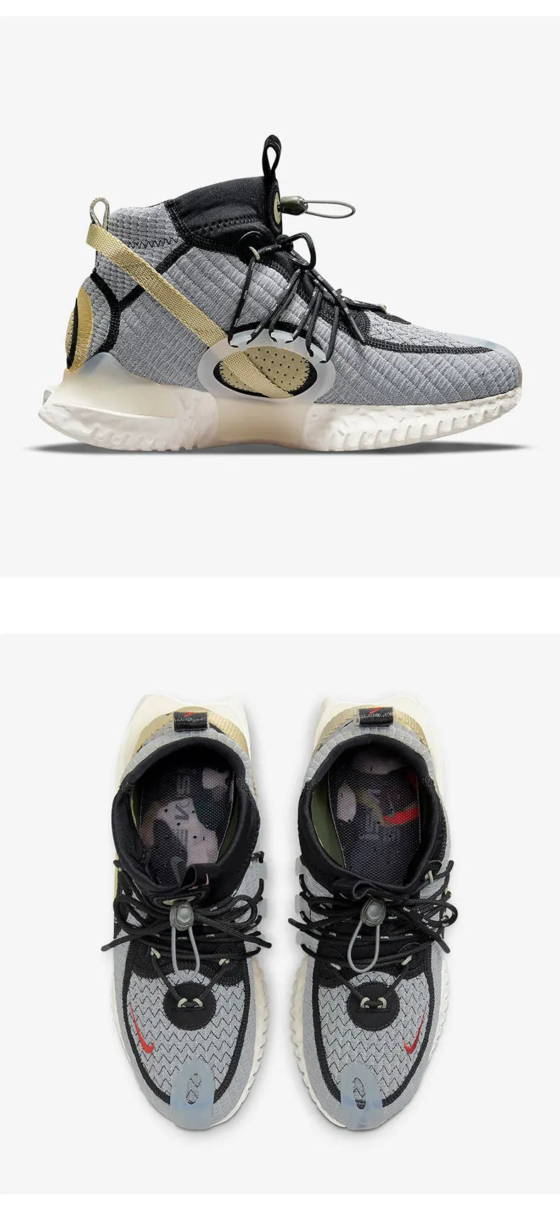 Oryginalne nowe unisexowe buty codzienne Nike z wysoką cholewką CW3045-300