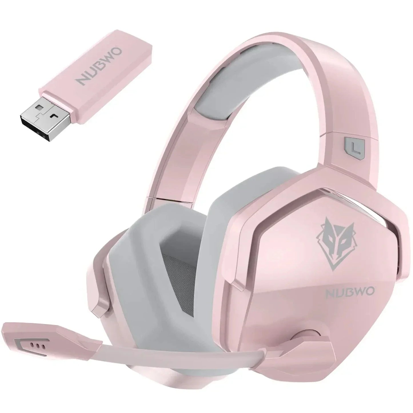 NUBWO G06 Pro Wireless Gaming Headset with Charging Station – Bluetooth 5.3 Gaming Headphones for PS5, PS4 & PC with ENC Microphone and 120-Hour Battery Life