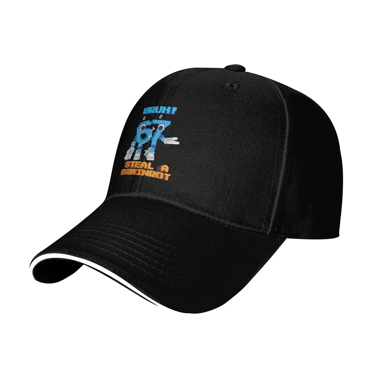 67 Six Seven 6-7 Baseball Cap Popular Steal Brainrot Gaming Meme Sandwich Caps Men Women Breathable Dad Hat Outdoor
